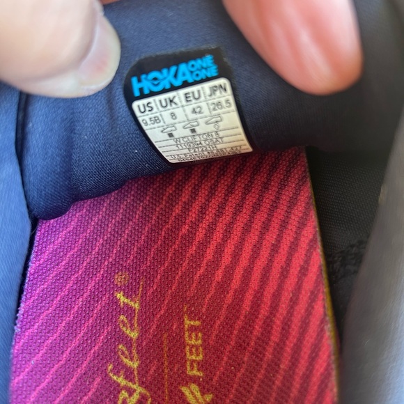 Hoka Navy and Aqua Athletic Shoes - Picture 6 of 7